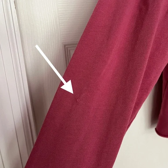 Spiritual Gangster Maroon Long Sleeve Cropped Sweatshirt - Women's Medium - Picture 7 of 7